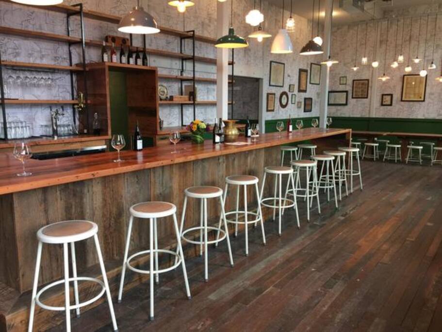 The Bramble - a wine tasting bar downstairs from Amity Fats