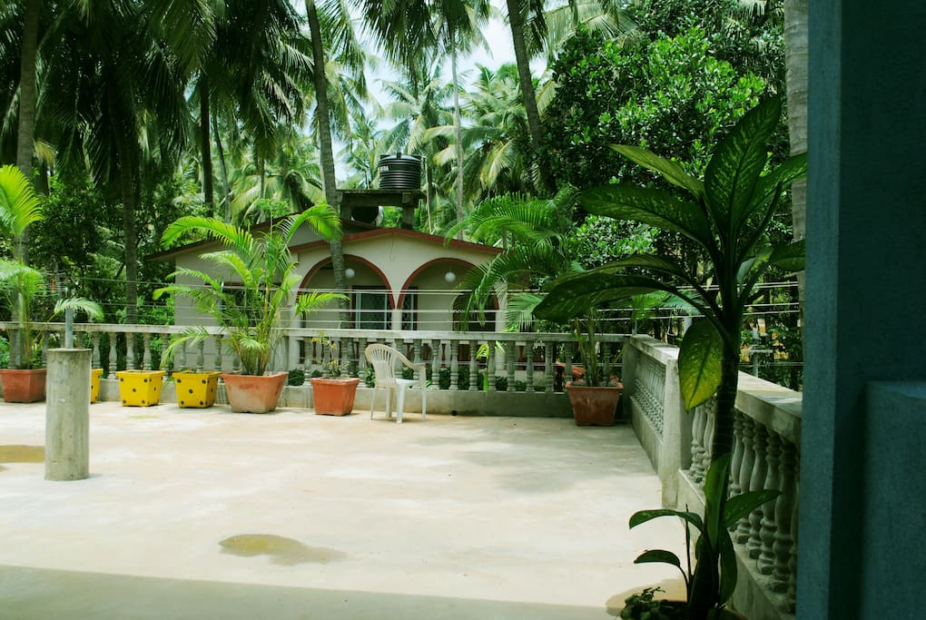 Open terrace in front of room