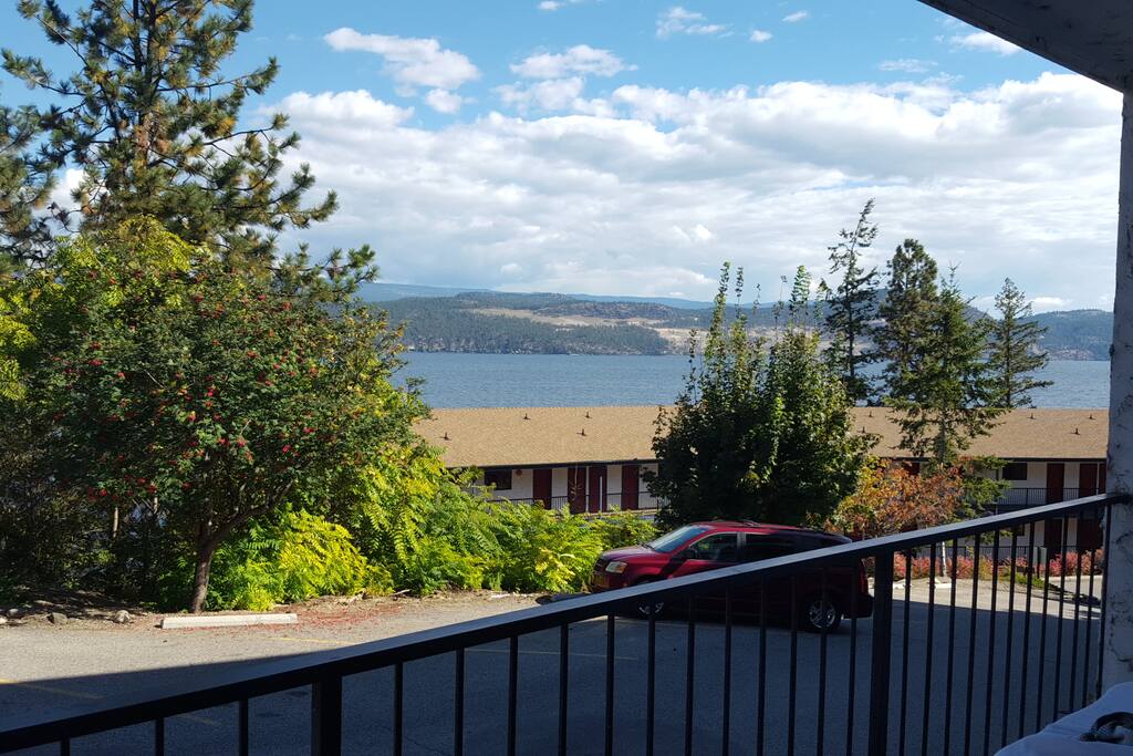 View from private balcony of unit