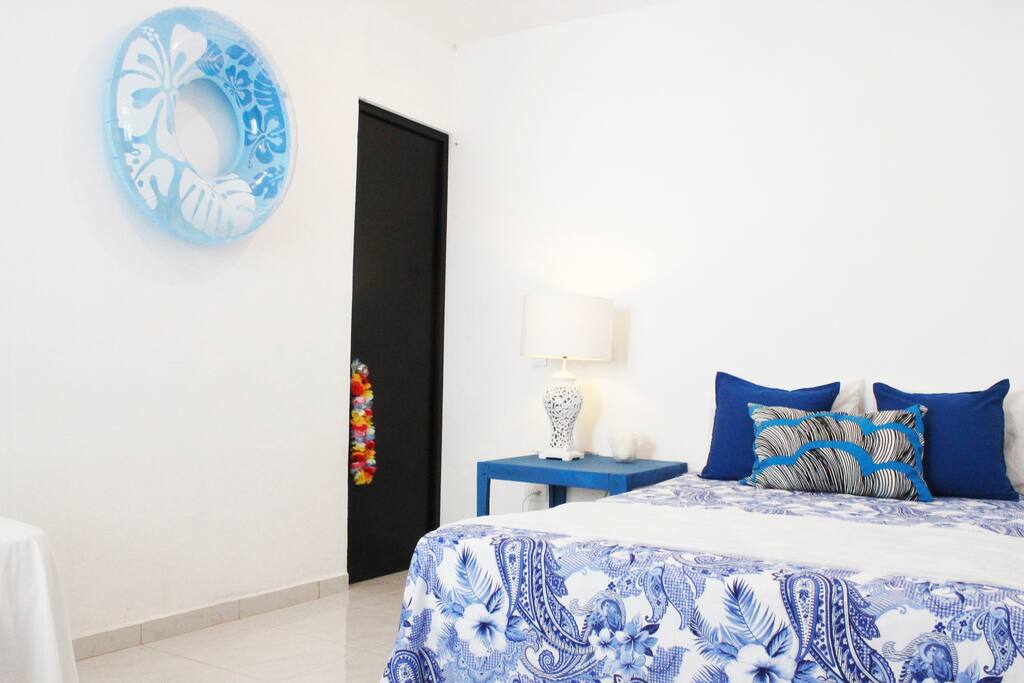 Your beautiful room with A/C and private Bathroom, from 2 to 4 people.