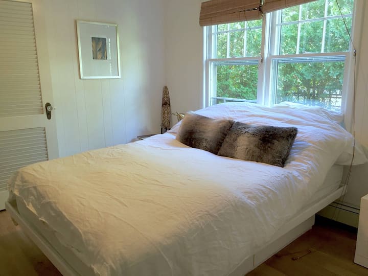 Მთავარი საძინებელი - საწოლი Queen/ სათავსო ქვემოთ და 1 კარადა.