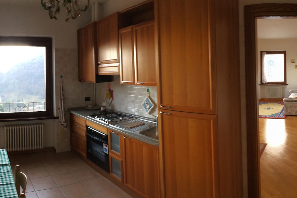 Kitchen and living room