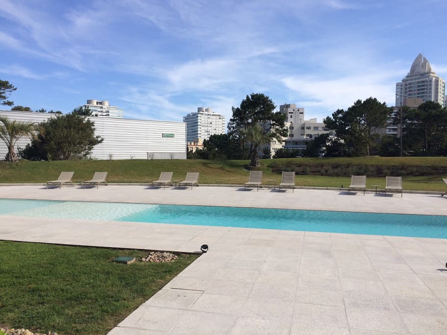 Piscina exterior climatizada