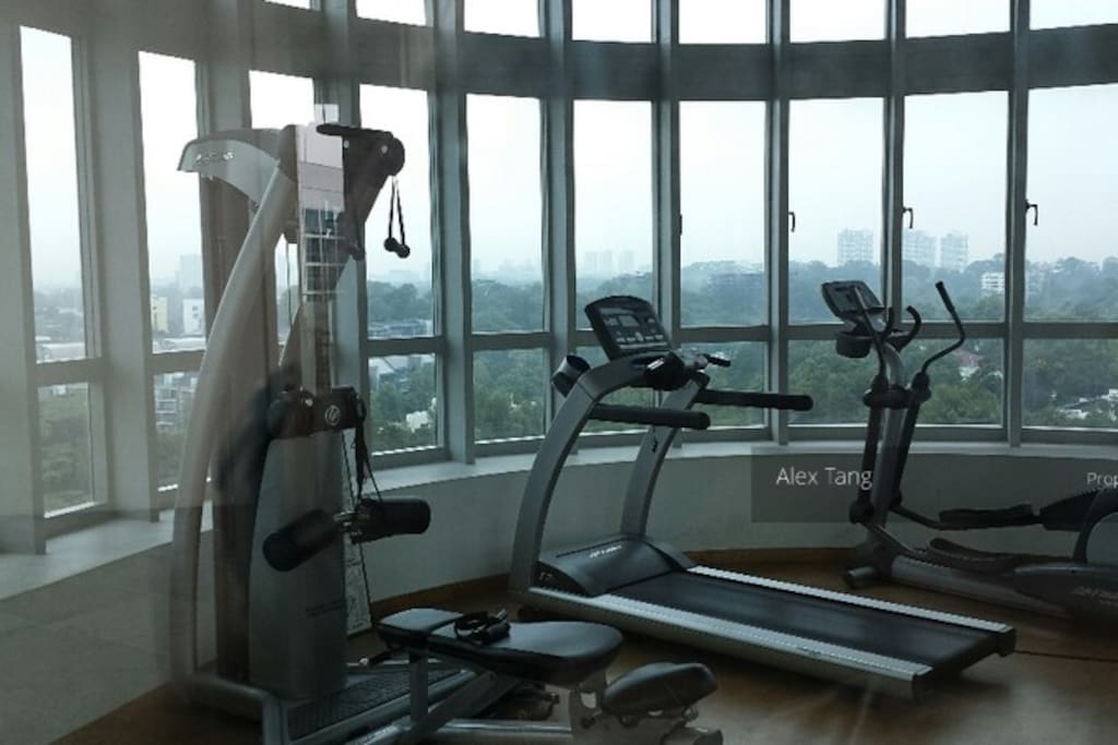 Access to a gym with a view!