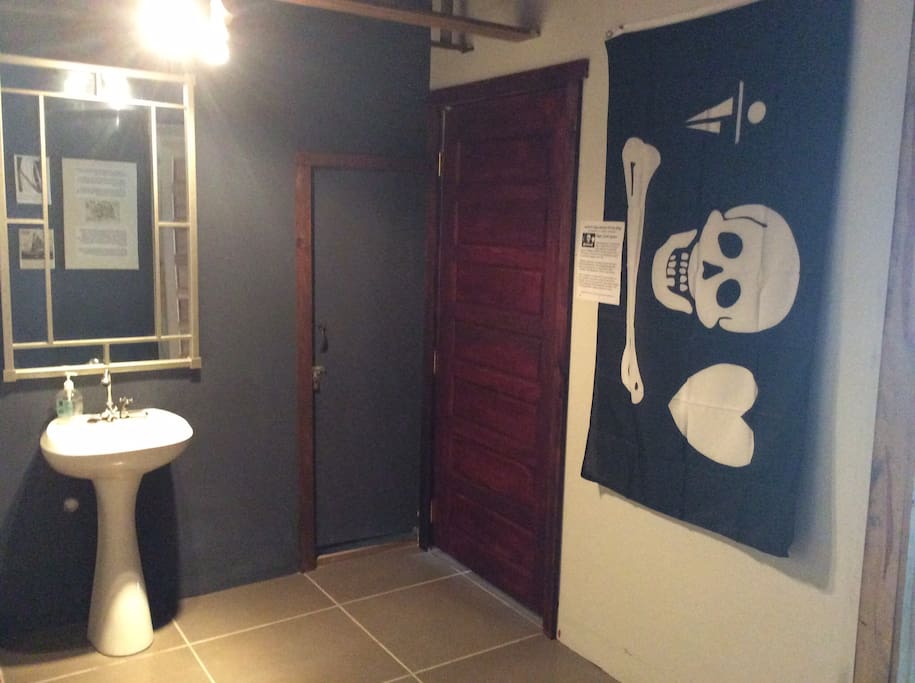 Part of Belize only Pirates Museum, hallways are decorated with Pirate artifacts