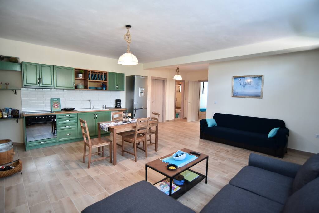 Kitchen and Living room