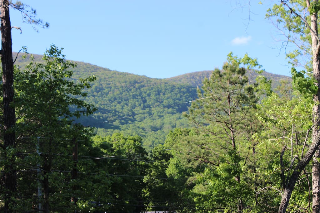 View from deck and hot tub