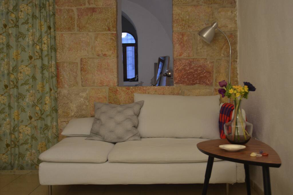 The living room area