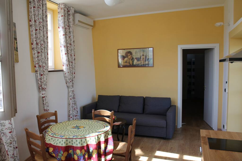 sofa bed in living room