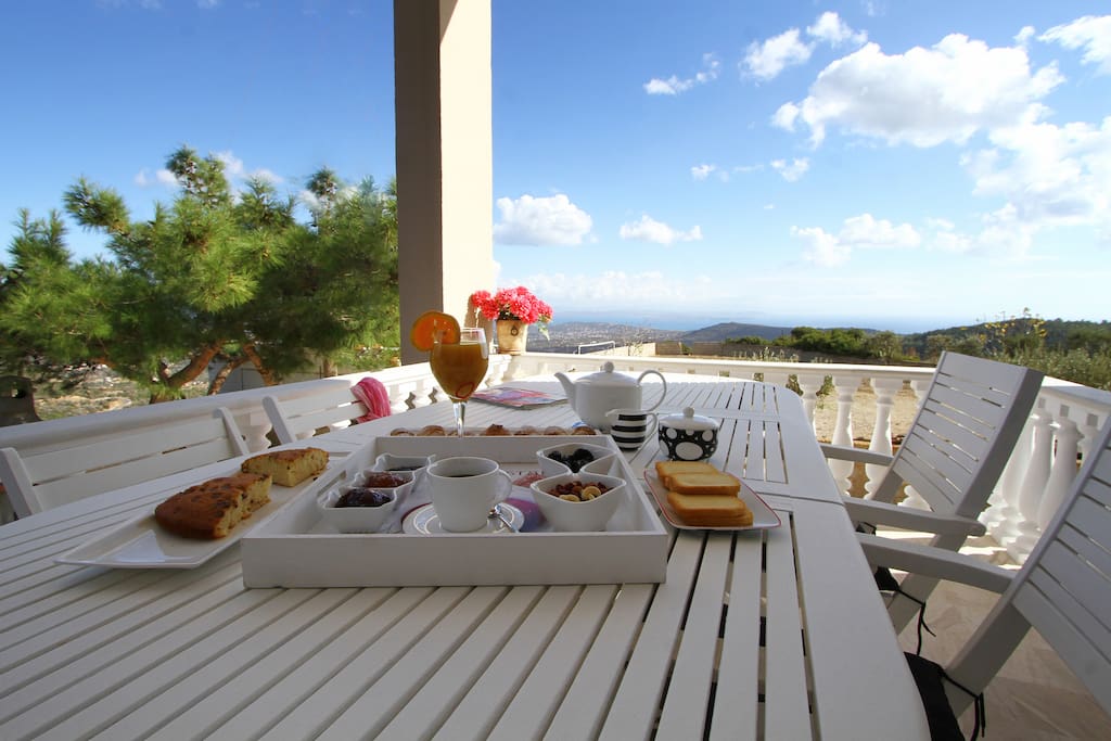 Breathless view and tranquility from the spacious balcony.
