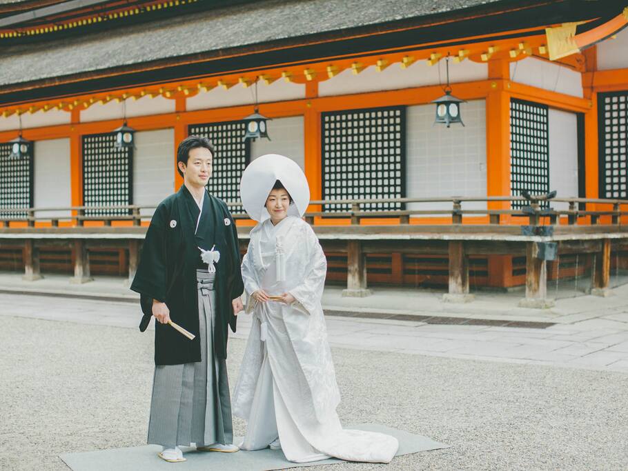 在八坂神社偶遇一场日本传统婚礼 京都旅游攻略 尽在airbnb爱彼迎