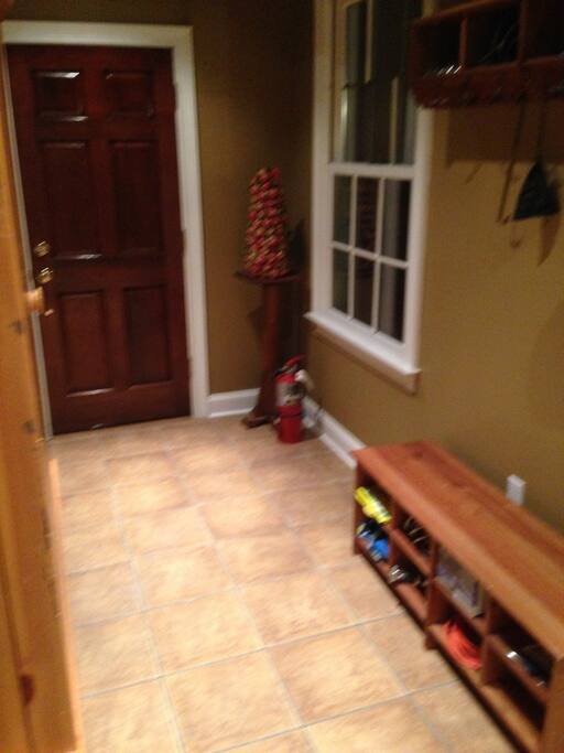 Mudroom Facing Exit to Courtyard