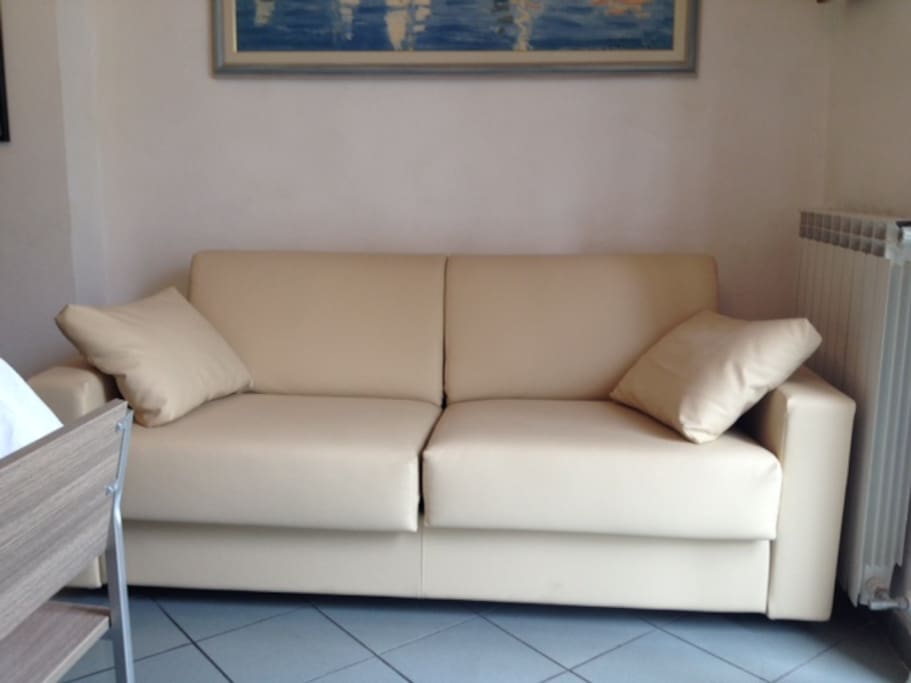 Living room: divano letto matrimoniale