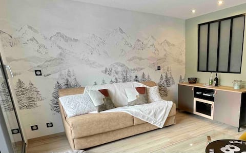 Top performing Airbnb: Beautiful T1, completely renovated, at the foot of the slopes. in Les Deux Alpes
