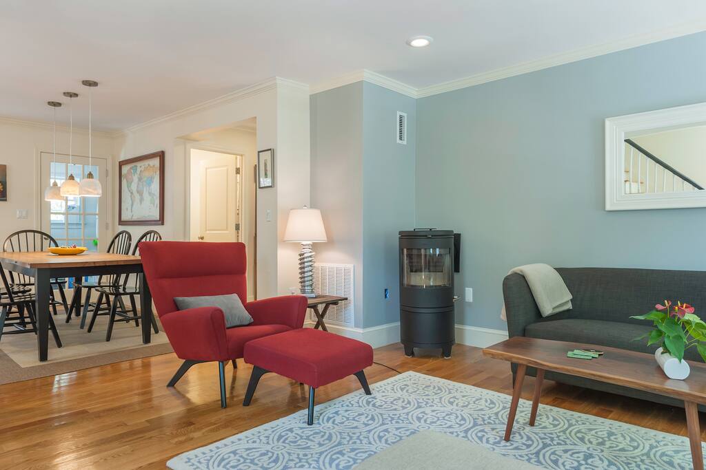 A bright and open living area is a welcome sight after a day about town.