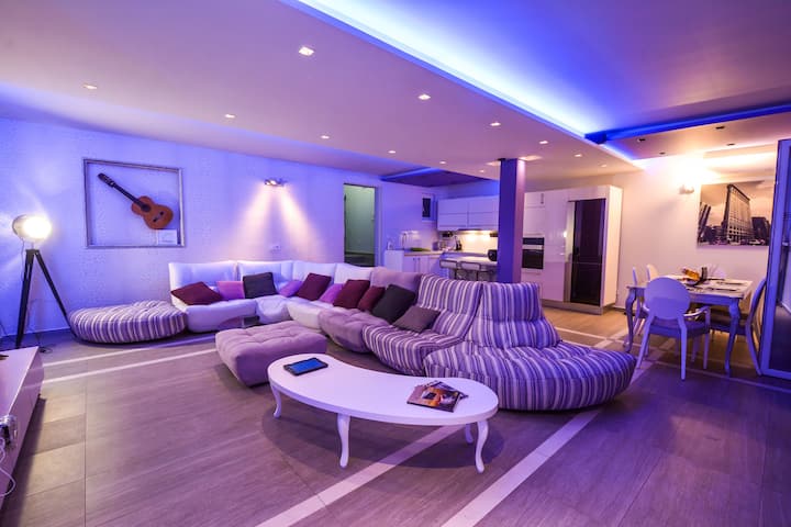 Chateau d'Ax designed Living room. Italian style:)