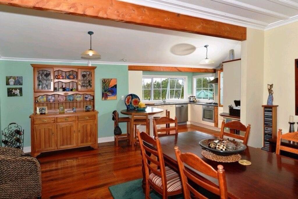 The breakfast area