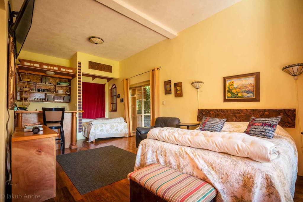 Spacious yet cozy.