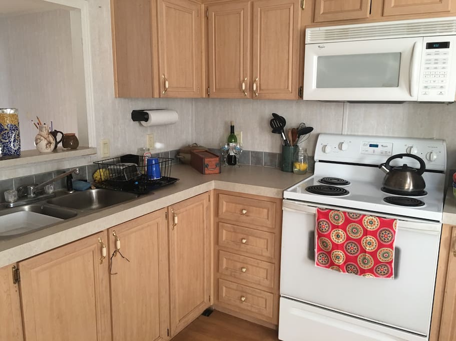 Feel free to use the kitchen.
