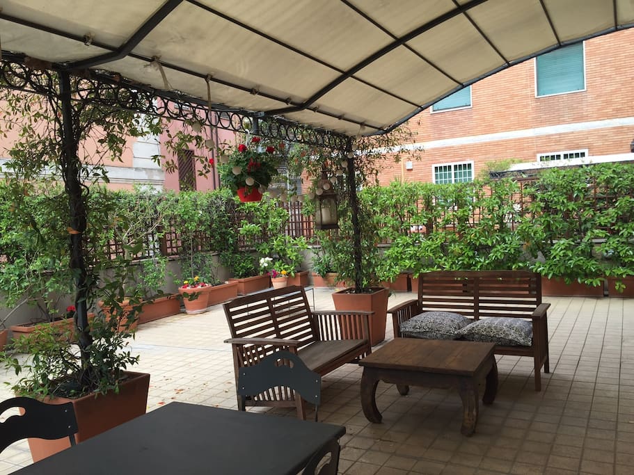 Il salotto in terrazza