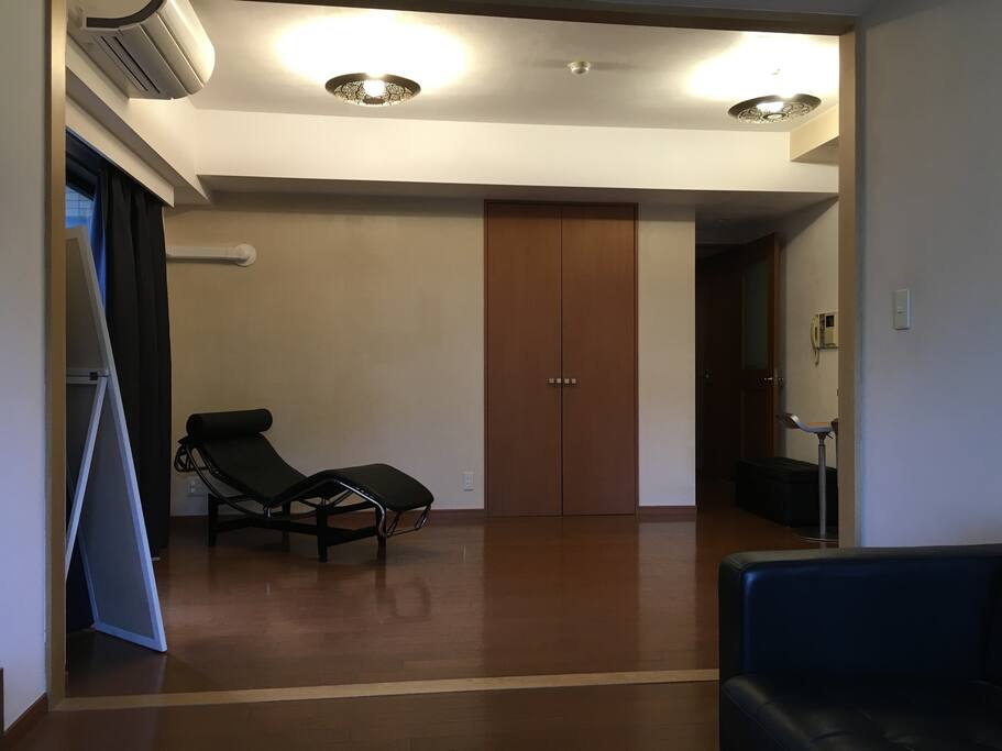 The living room (from the TV room)