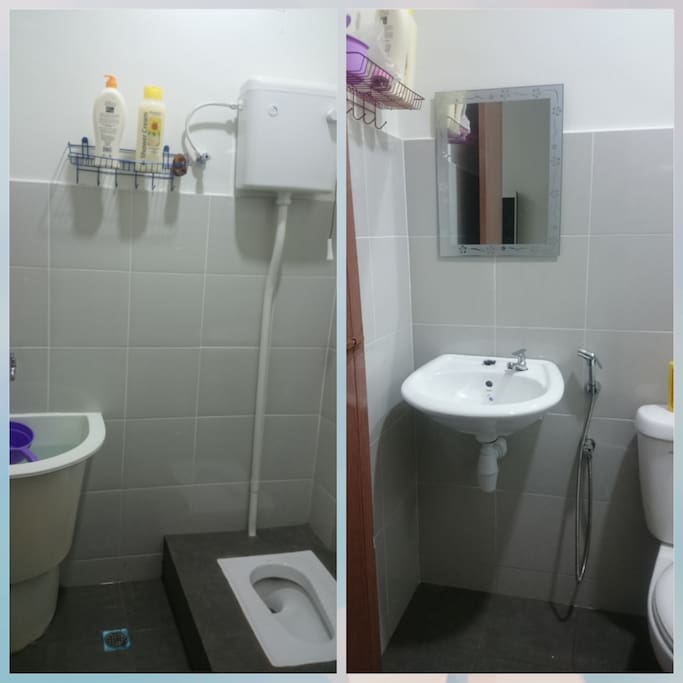 Toilet (1 at master bedroom + 1 at kitchen)