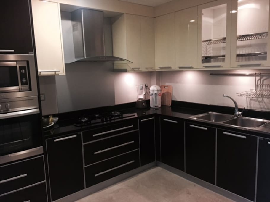 Large fully equipped kitchen