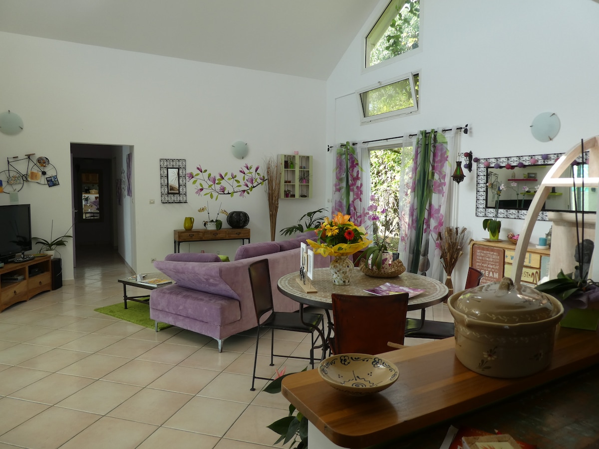 Popular Airbnb listing: Beautiful Villa with sea view, private pool, St Leu in Saint Leu