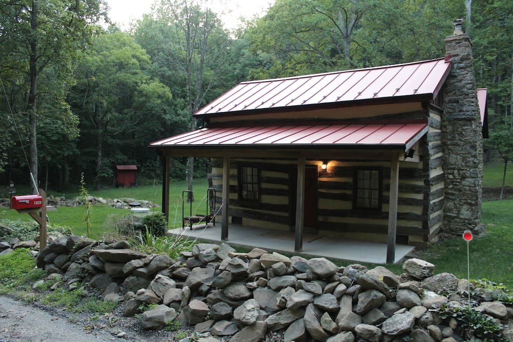 Cabin and front porch