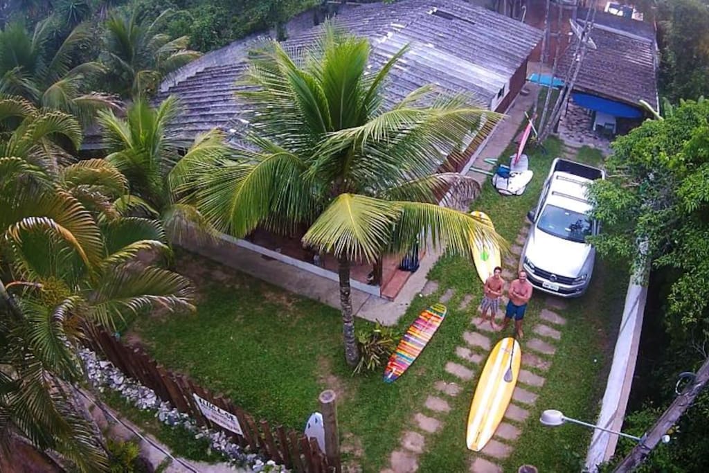 Foto aerea Frente da casa
