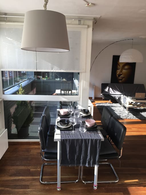 modest kitchen table and chairs