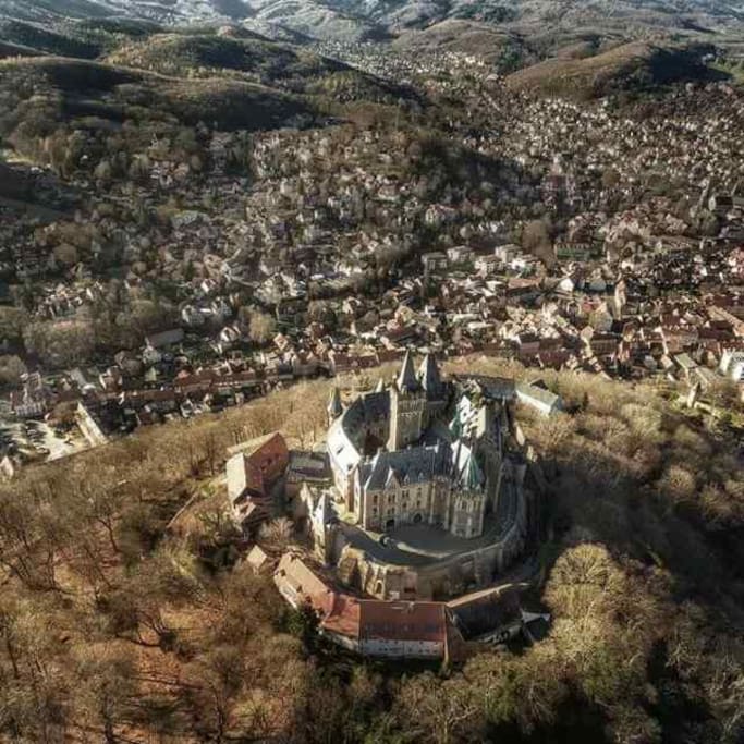 Unser Schloss aus der Vogelperspektive
