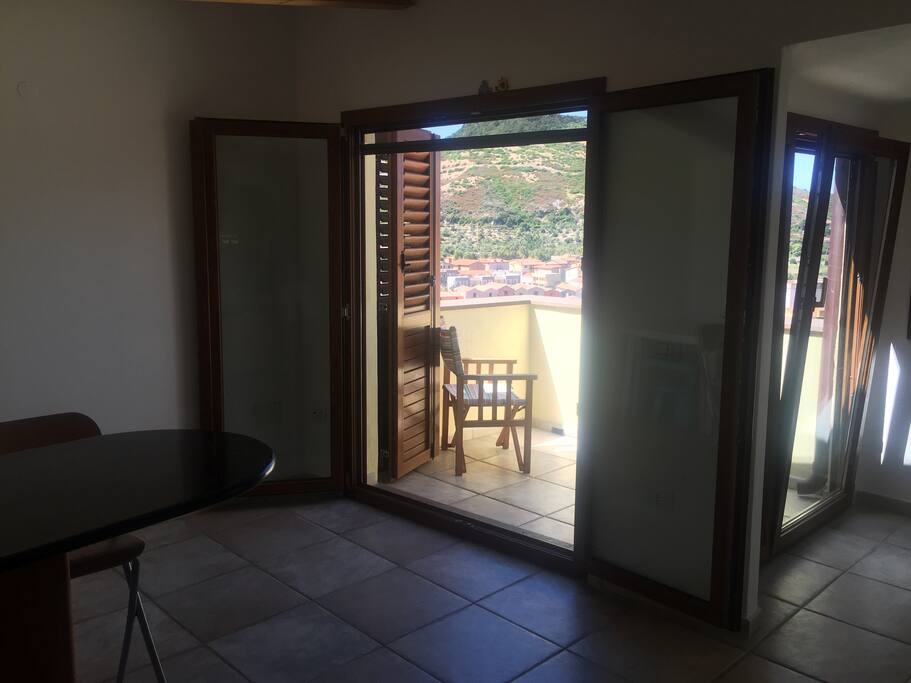 2 large French doors out on to terrace