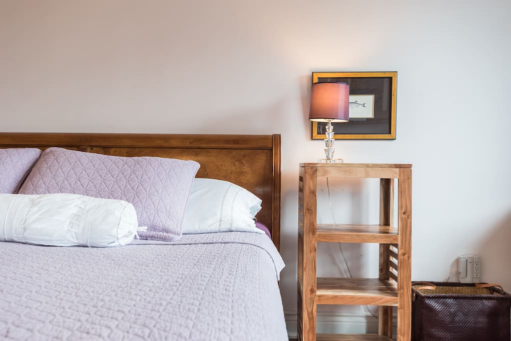Large bedroom with King size bed and private bathroom!