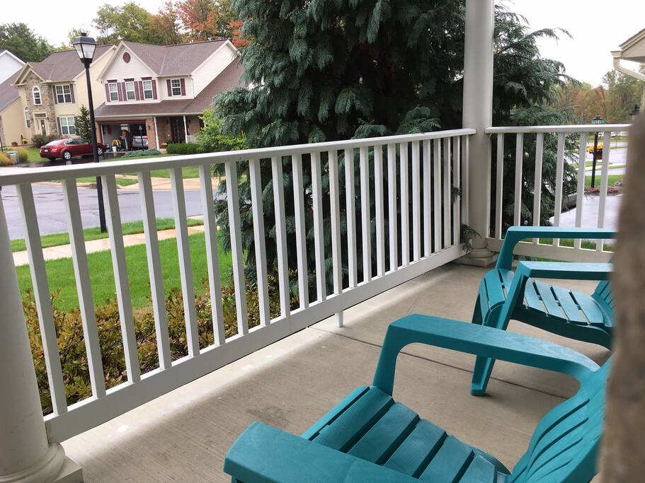 Covered porch for a relaxing evening