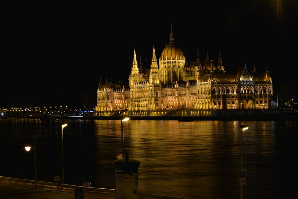 Million dollar view from the Balkony by night
