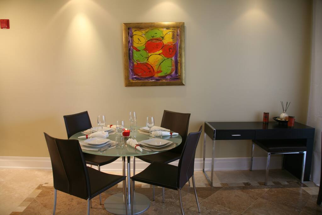 Dining area and work desk