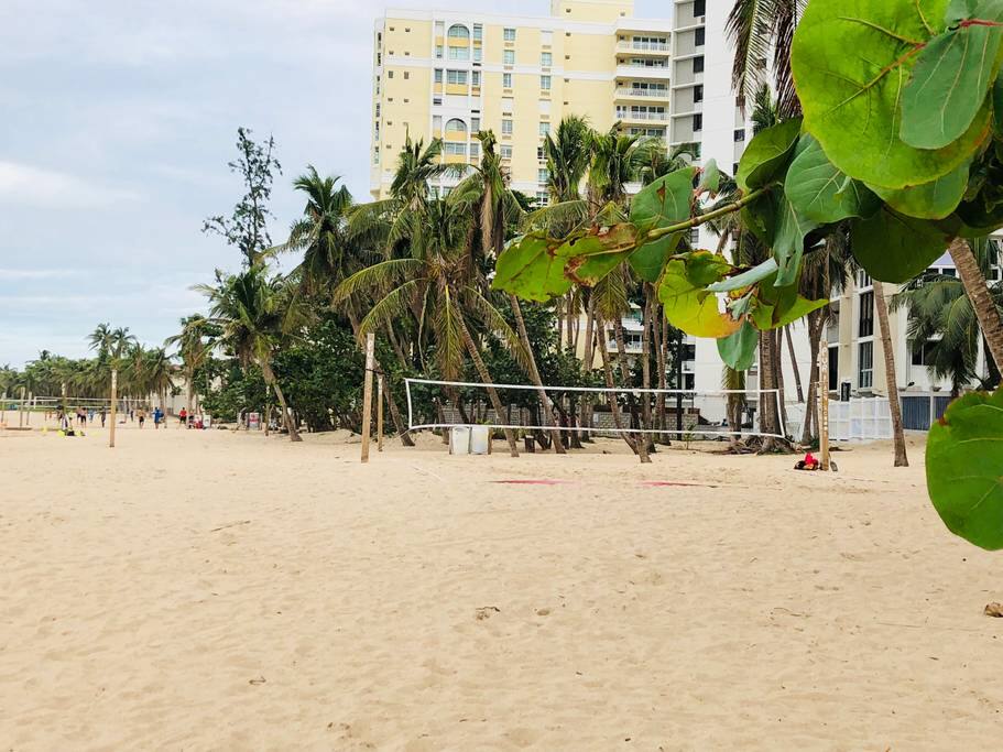 Less than three minutes walk to the beach