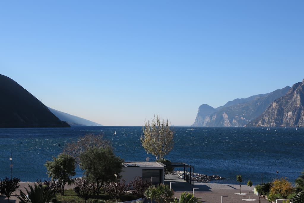 View to the Garda Lake from the terraces