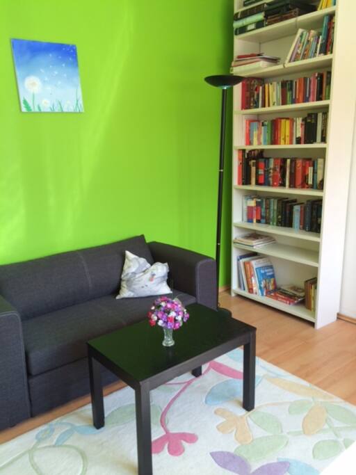 Wohnzimmer mit Bettcouch