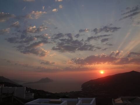 Magnificent view of the Aegiali bay