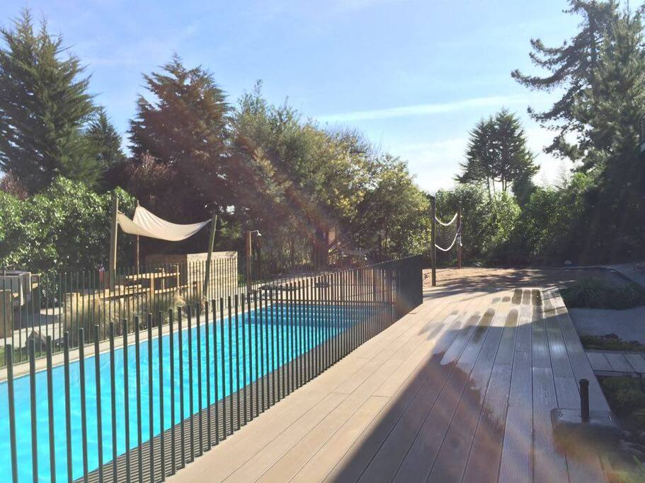 Gran terraza exterior.