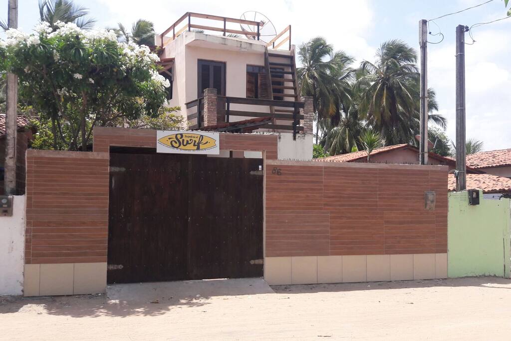 Fachada da Hospedaria