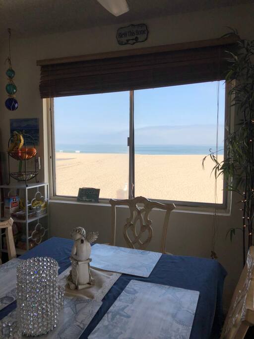 Wake up to coffee on the beach