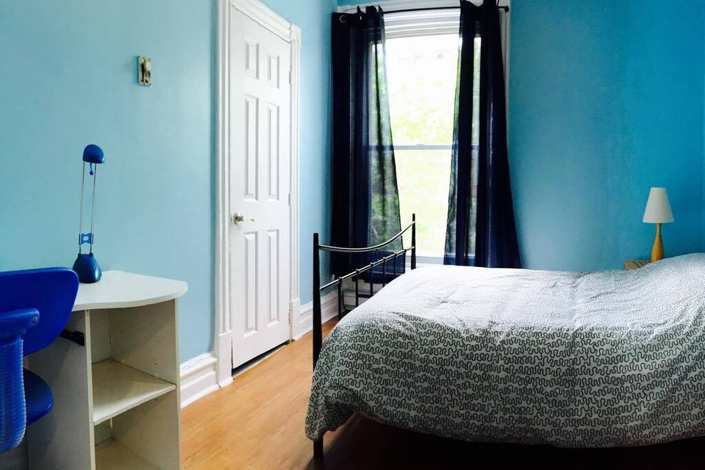 3rd BR with workspace. Double bed