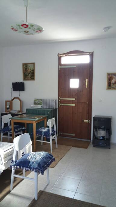 Inside apartment.