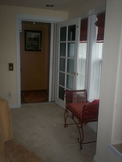 Arrive at your 3rd floor suite via elevator
