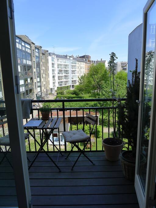 Balcony with morningsun