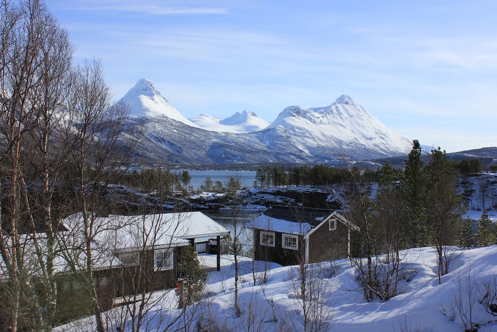 Winterbild Grovfjord, vinterbilde Grovfjord