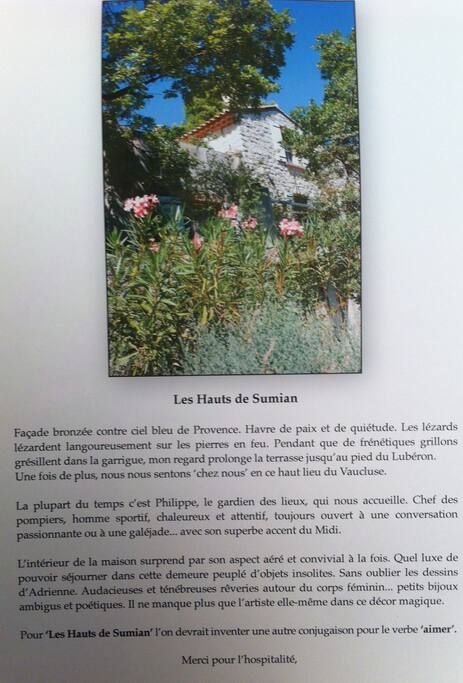 un hôte enchanté ...